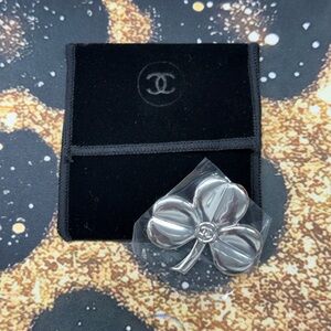 CC Silver Clover Brooch